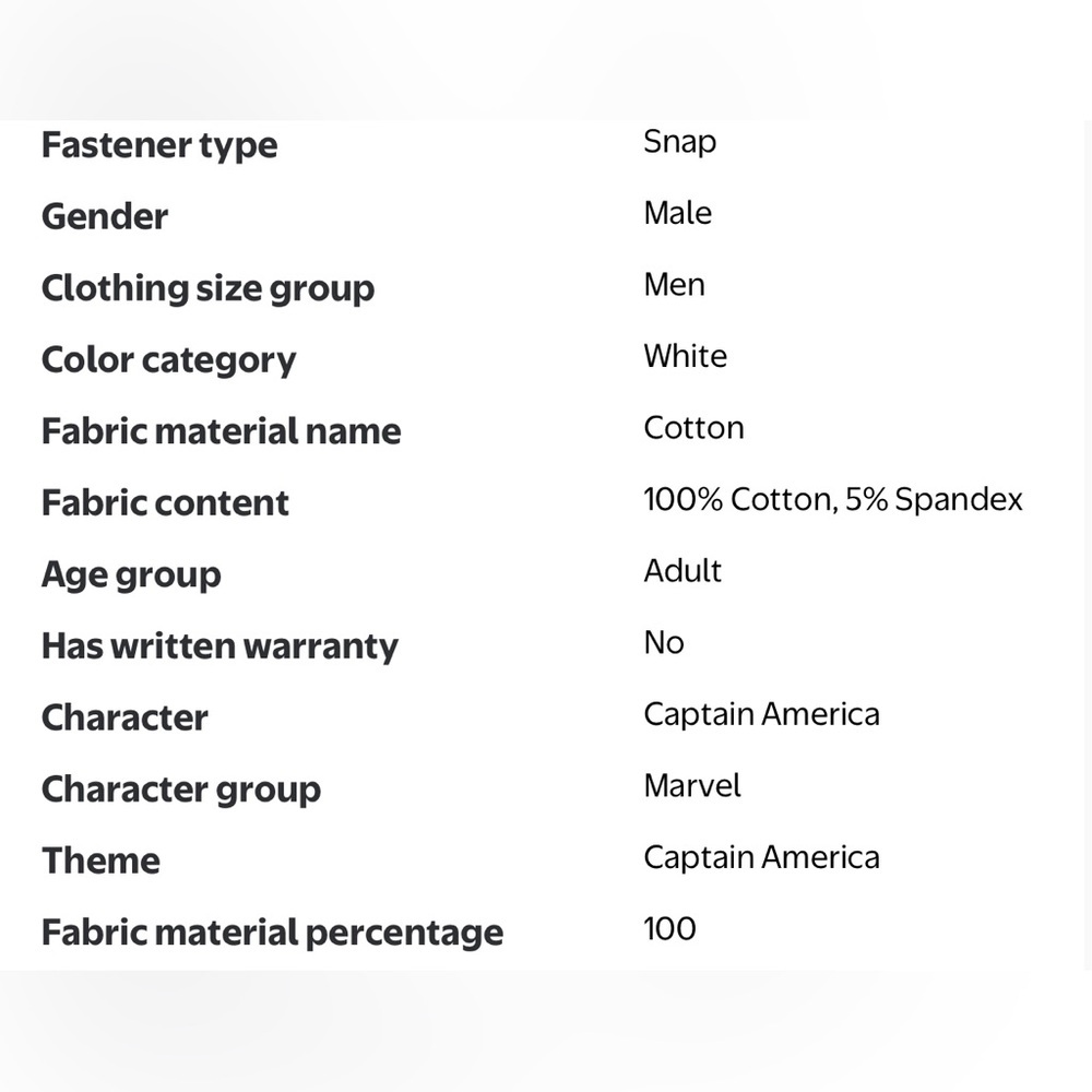 Licensed Captain America Adjustable Snapback Hat … - image 8